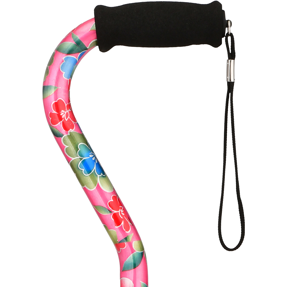 Heavy Duty Offset Cane Pink Garden